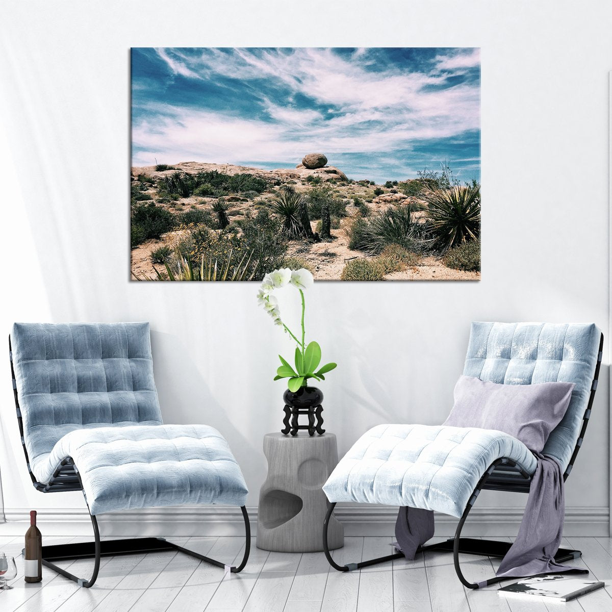Desert Plants Multi Panel Canvas Wall Art