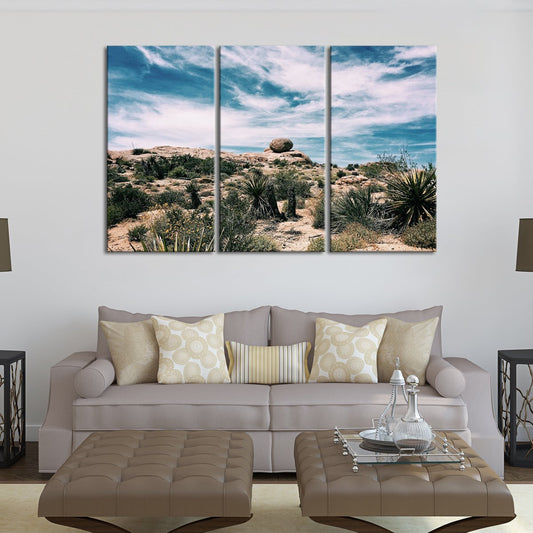 Desert Plants Multi Panel Canvas Wall Art