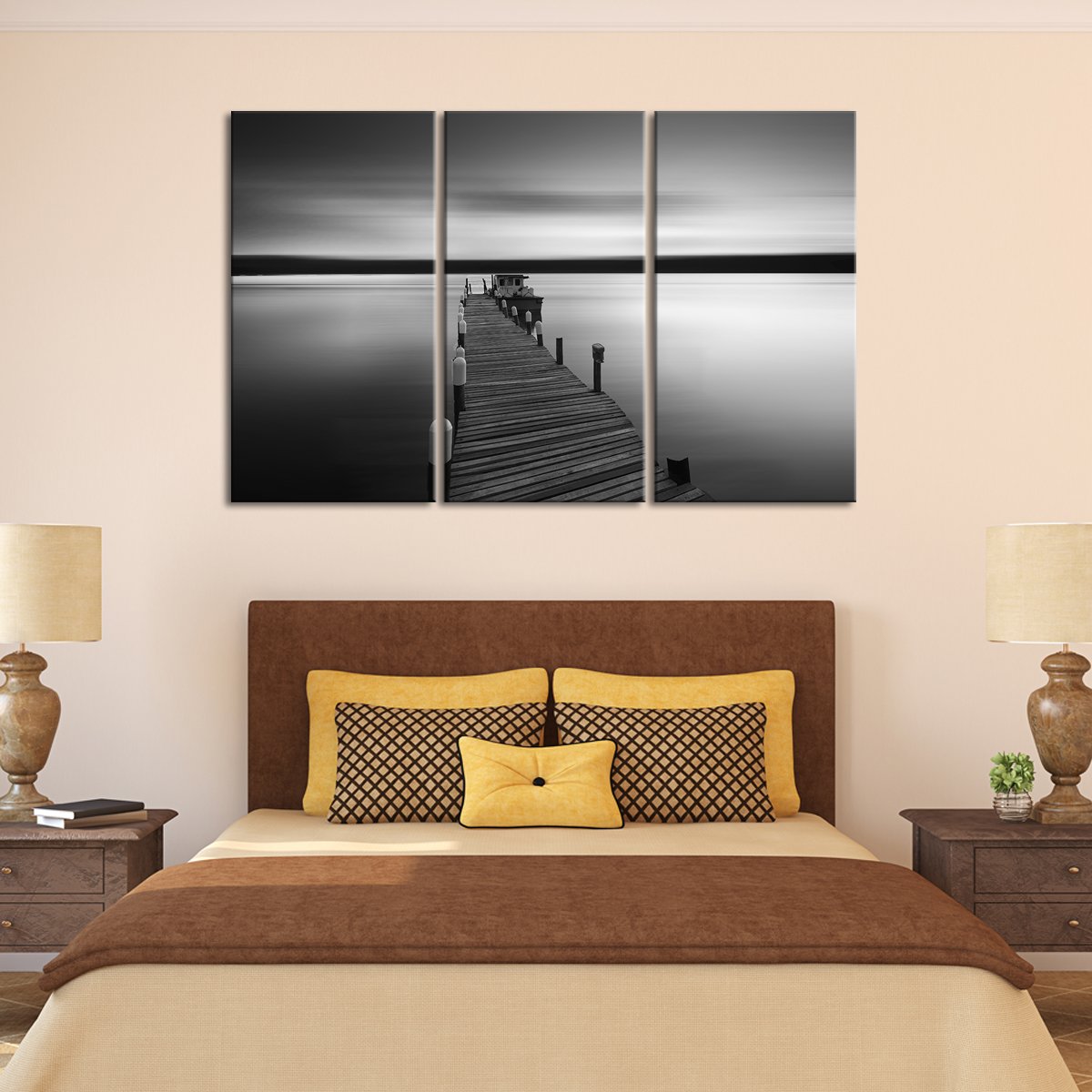Serene Pier Multi Panel Canvas Wall Art