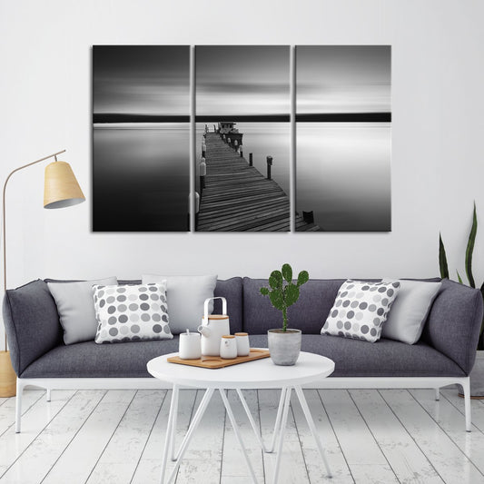 Serene Pier Multi Panel Canvas Wall Art