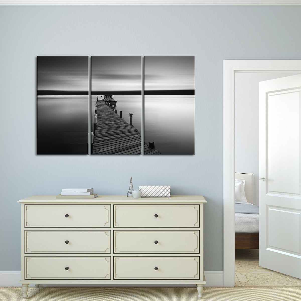 Serene Pier Multi Panel Canvas Wall Art