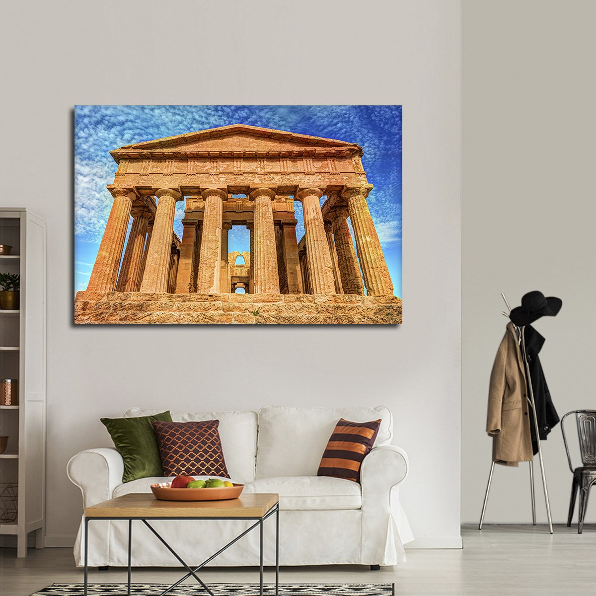 Temple Of Concordia Multi Panel Canvas Wall Art