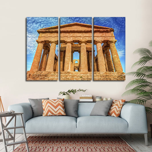 Temple Of Concordia Multi Panel Canvas Wall Art