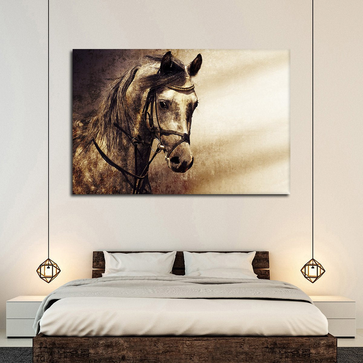 Textured Horse Queen Multi Panel Canvas Wall Art