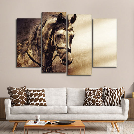Textured Horse Queen Multi Panel Canvas Wall Art