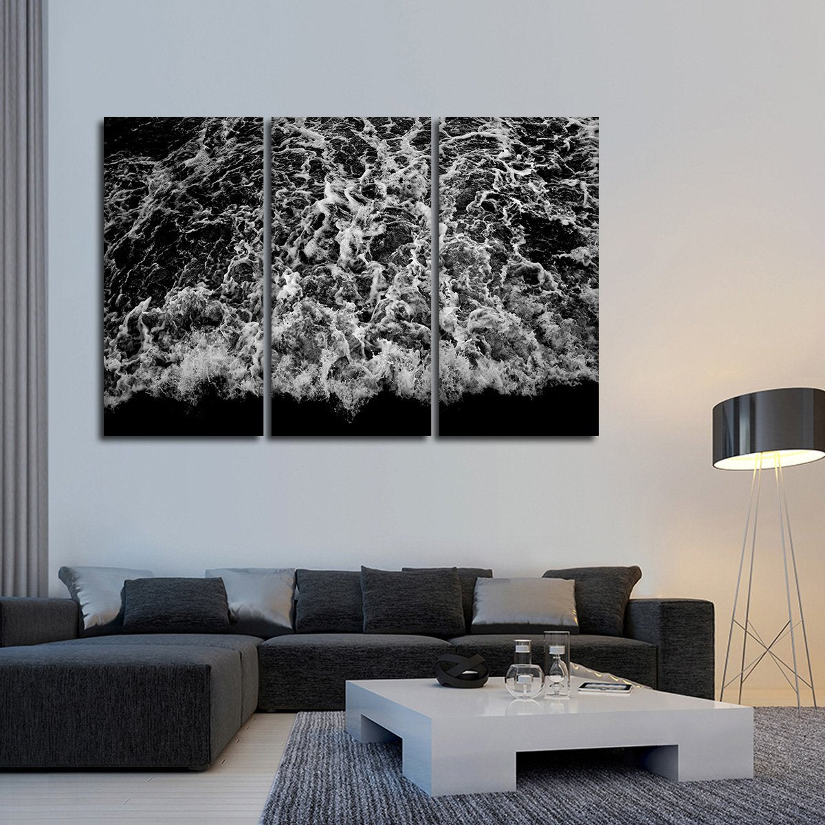 The Dark Ocean Multi Panel Canvas Wall Art