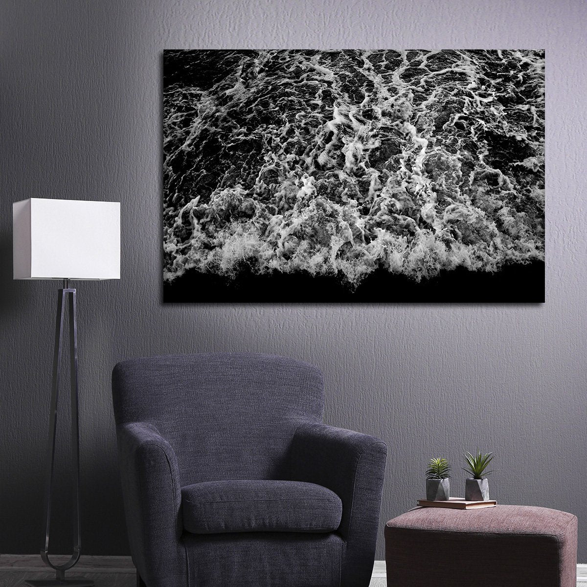 The Dark Ocean Multi Panel Canvas Wall Art
