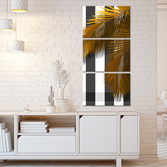 The Golden Palm Multi Panel Canvas Wall Art