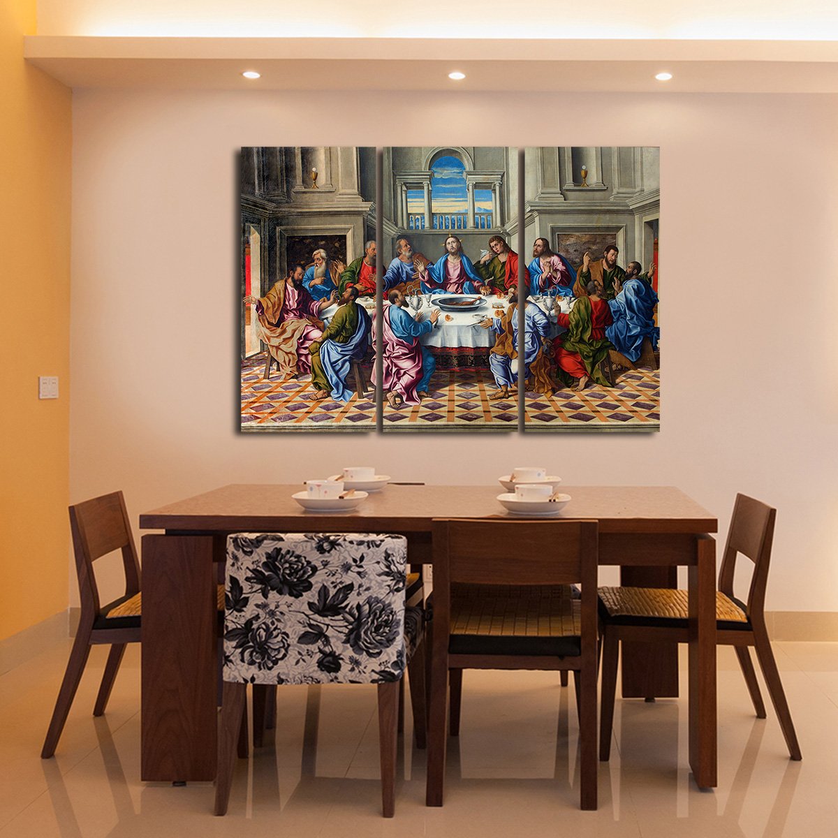 The Last Supper of Christ Multi Panel Canvas Wall Art