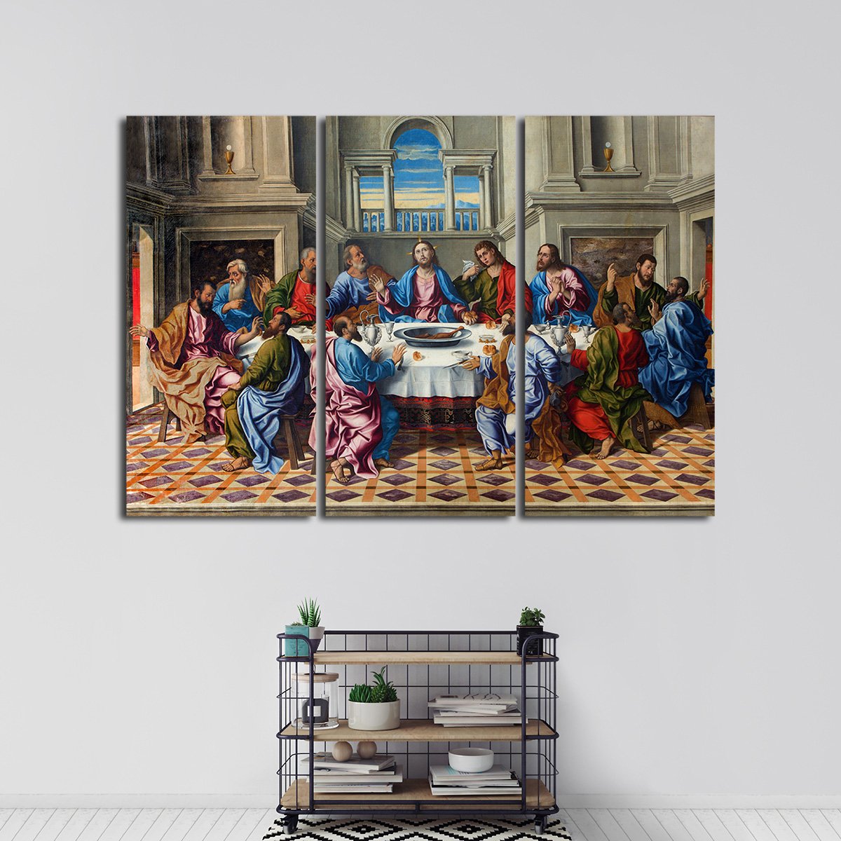 The Last Supper of Christ Multi Panel Canvas Wall Art