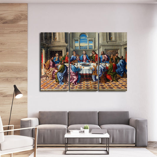 The Last Supper of Christ Multi Panel Canvas Wall Art
