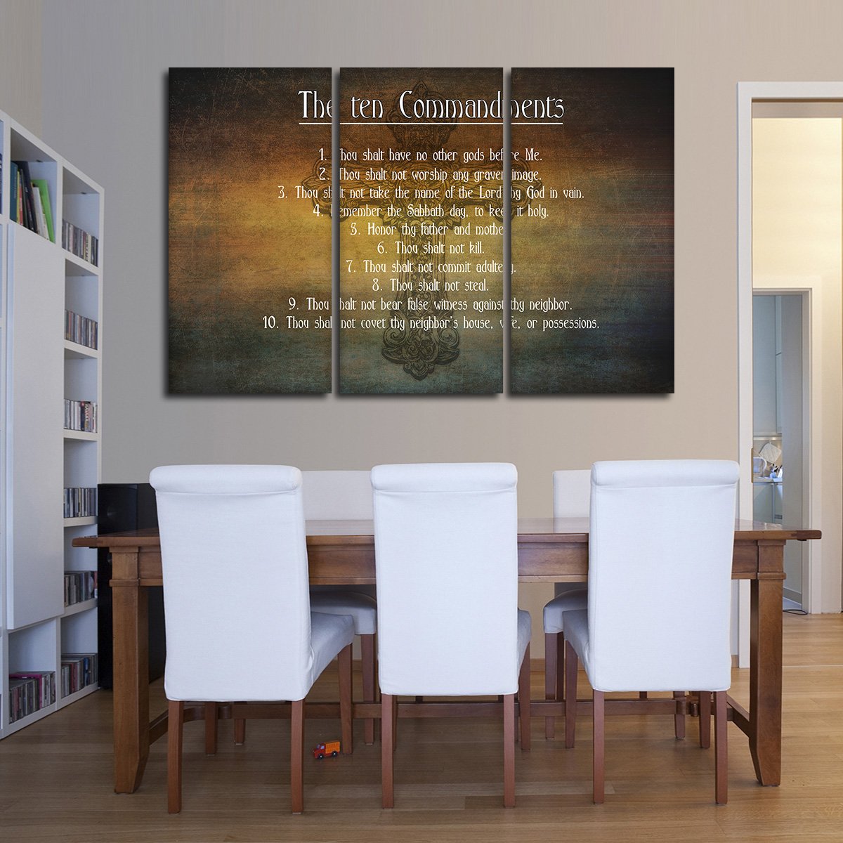 The Ten Commandments Multi Panel Canvas Wall Art