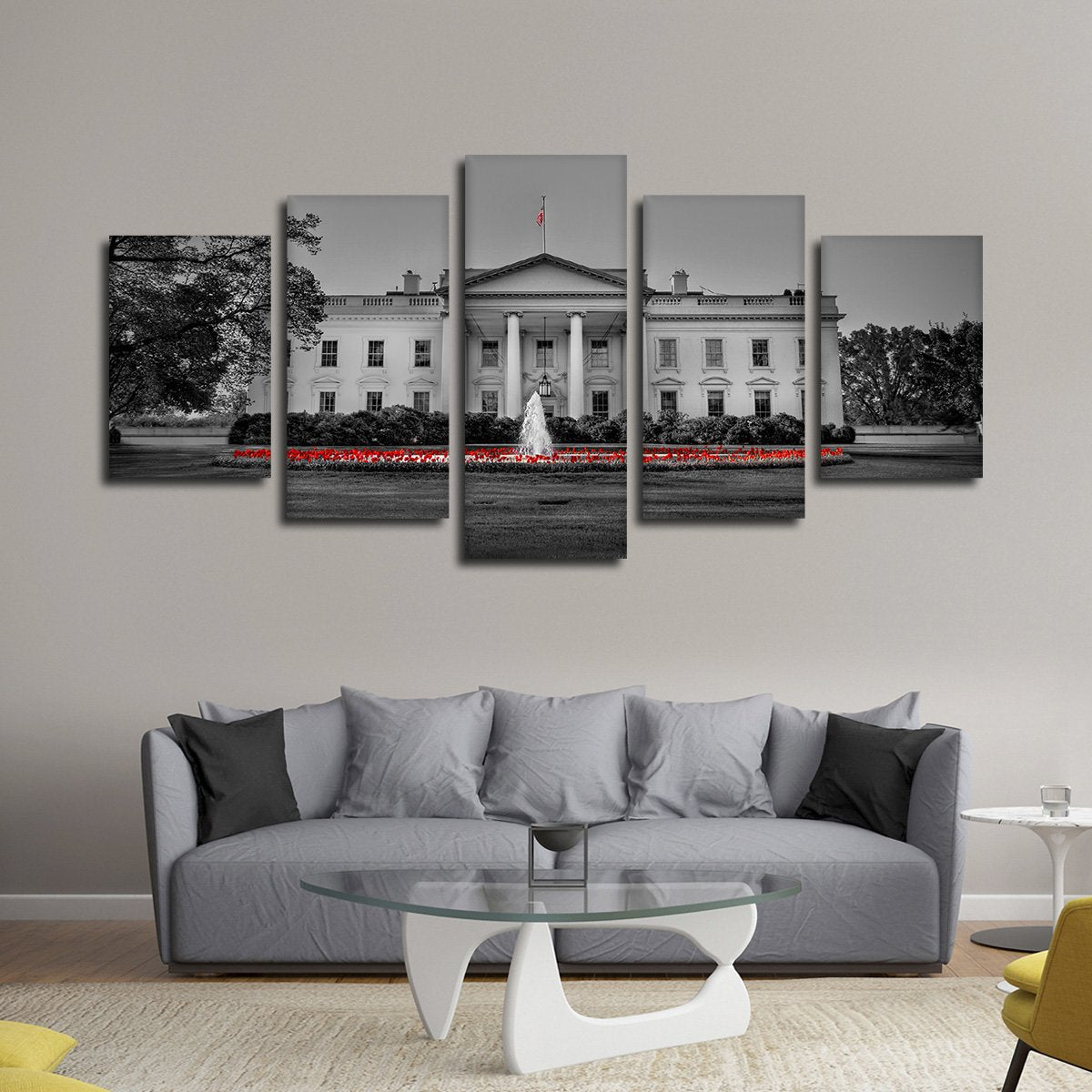 The White House Pop Multi Panel Canvas Wall Art