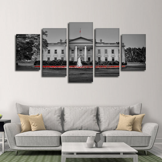 The White House Pop Multi Panel Canvas Wall Art
