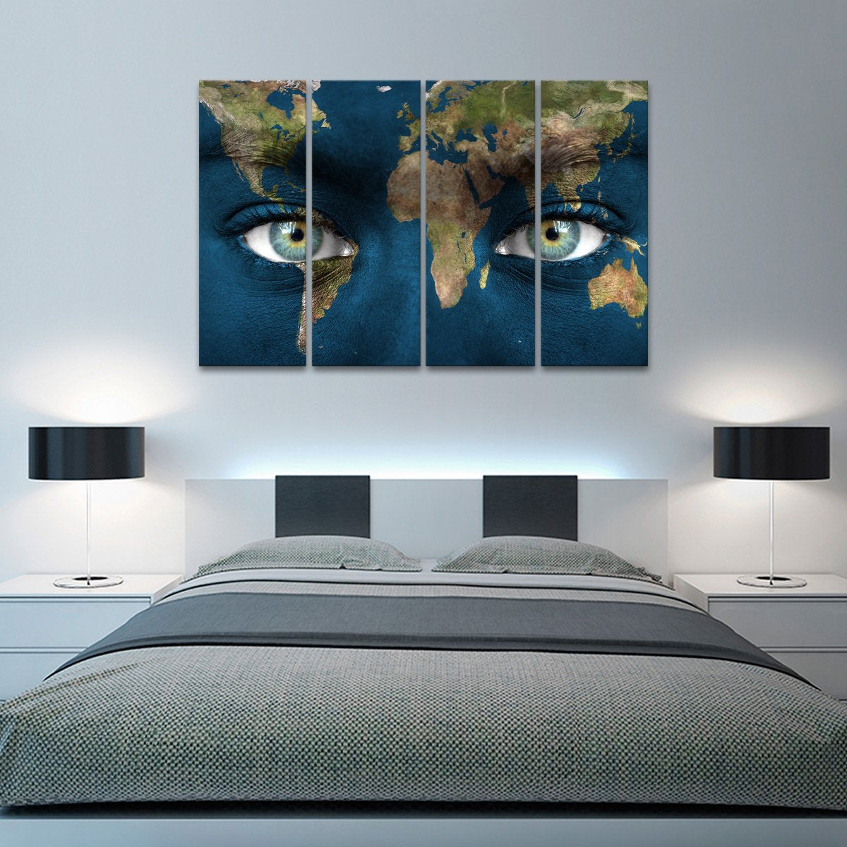 The World in My Eyes Multi Panel Canvas Wall Art