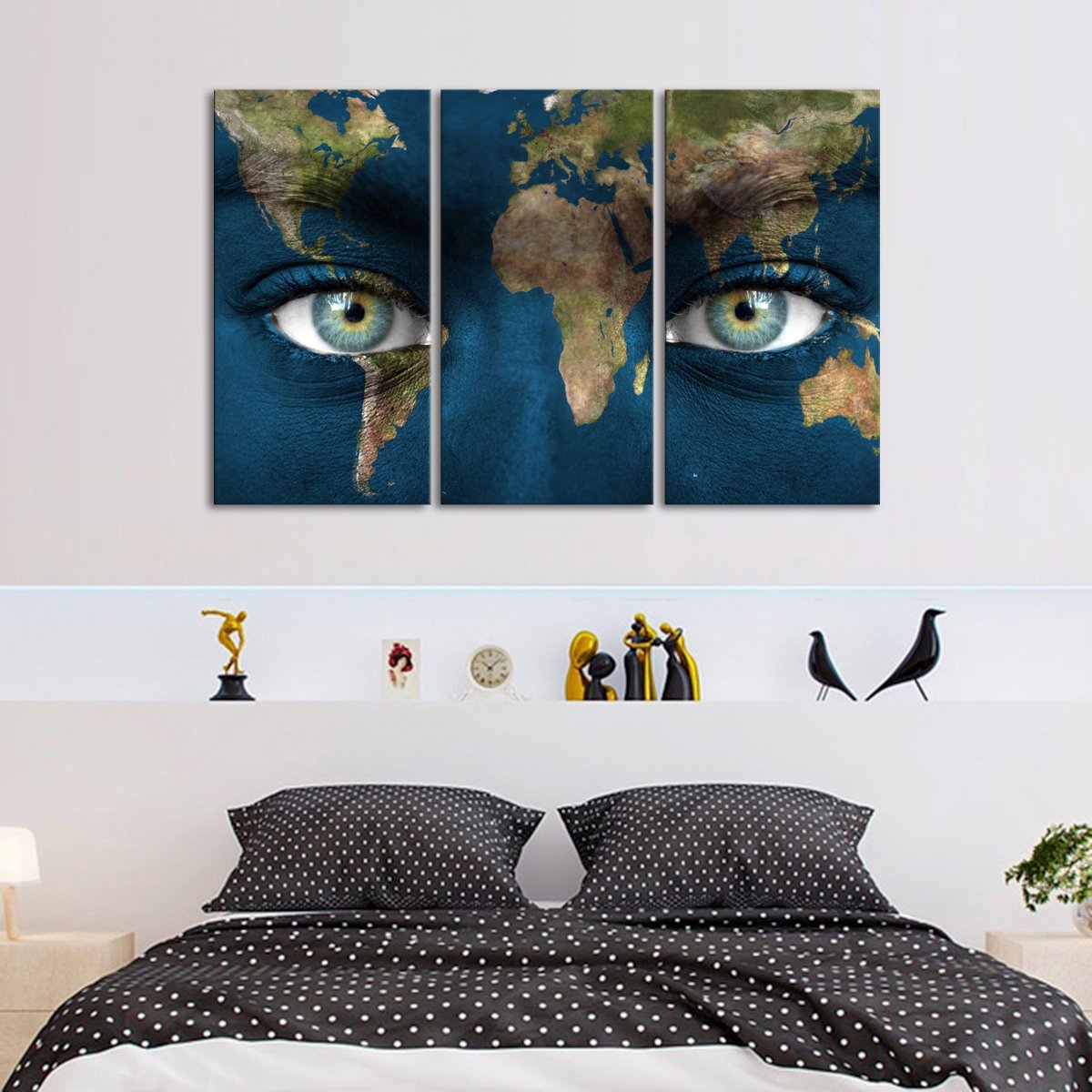 The World in My Eyes Multi Panel Canvas Wall Art