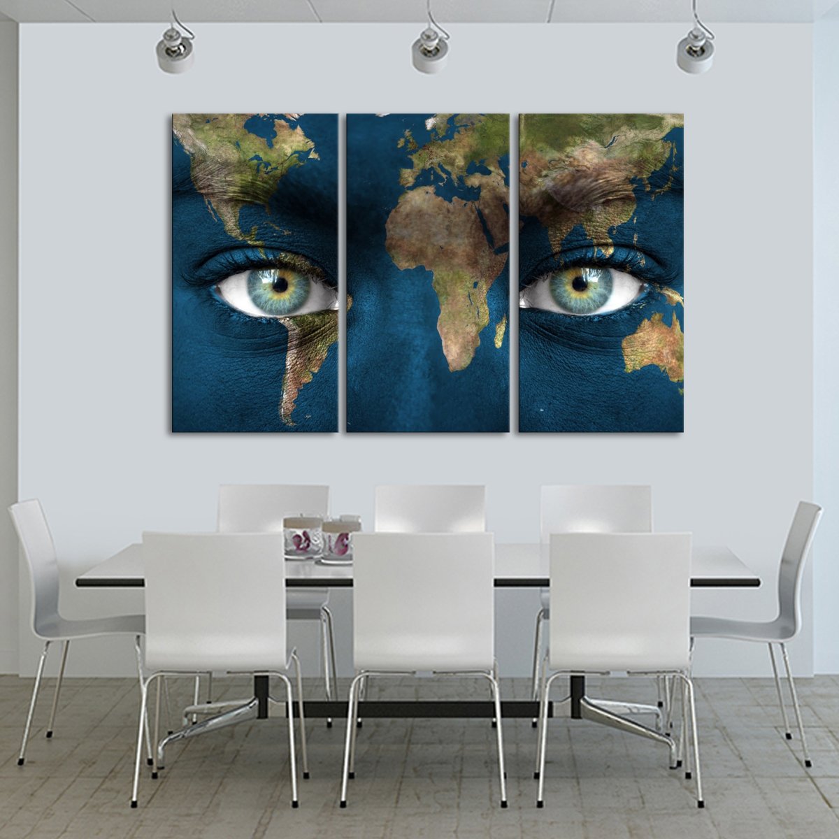 The World in My Eyes Multi Panel Canvas Wall Art