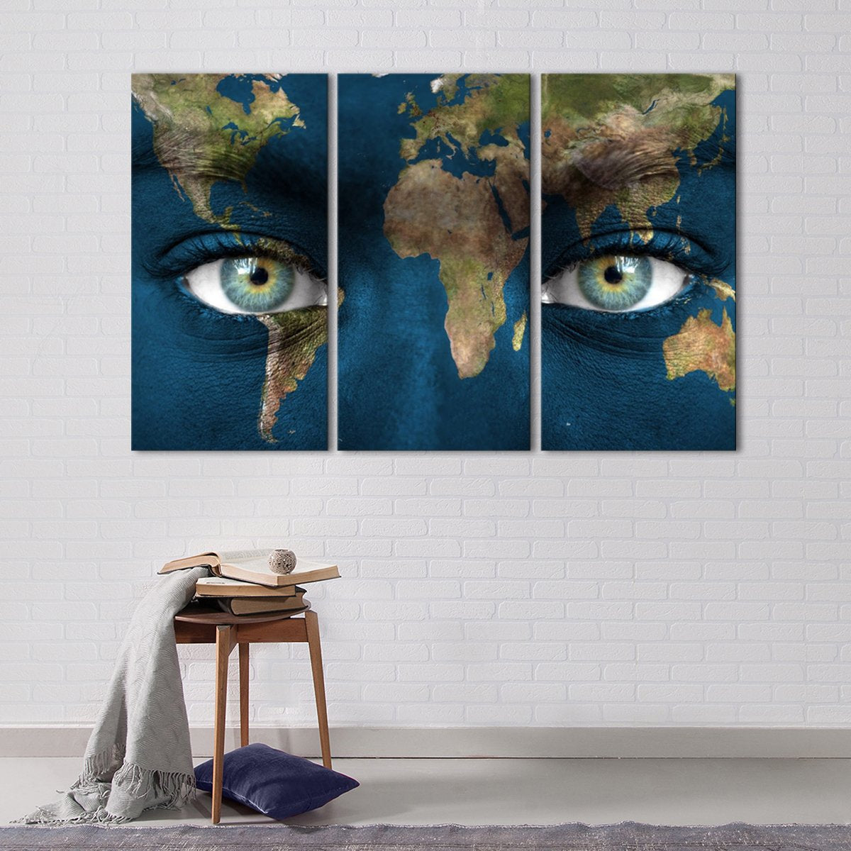The World in My Eyes Multi Panel Canvas Wall Art