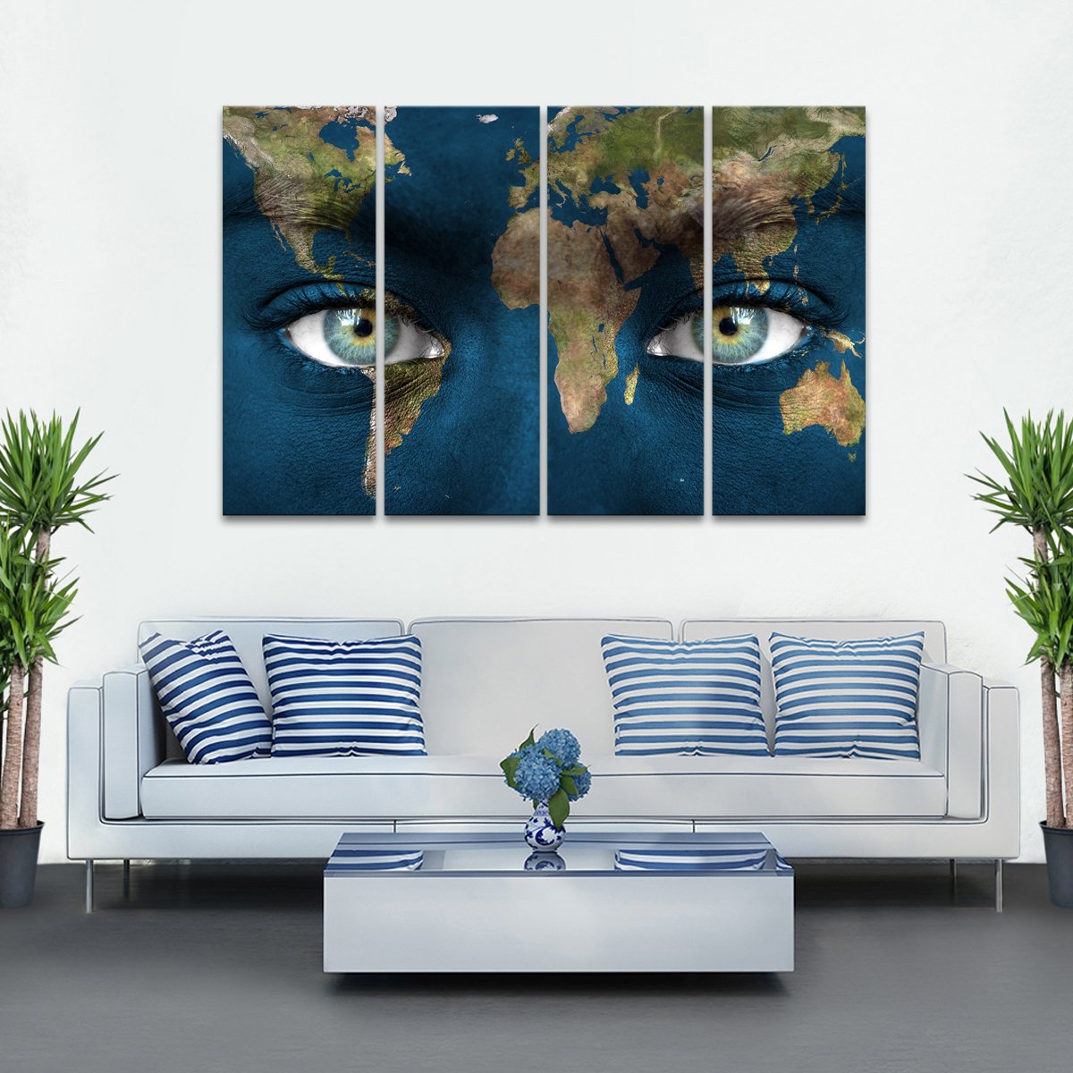 The World in My Eyes Multi Panel Canvas Wall Art