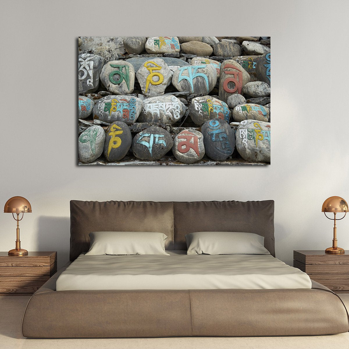 Tibetan Prayer Multi Panel Canvas Wall Art