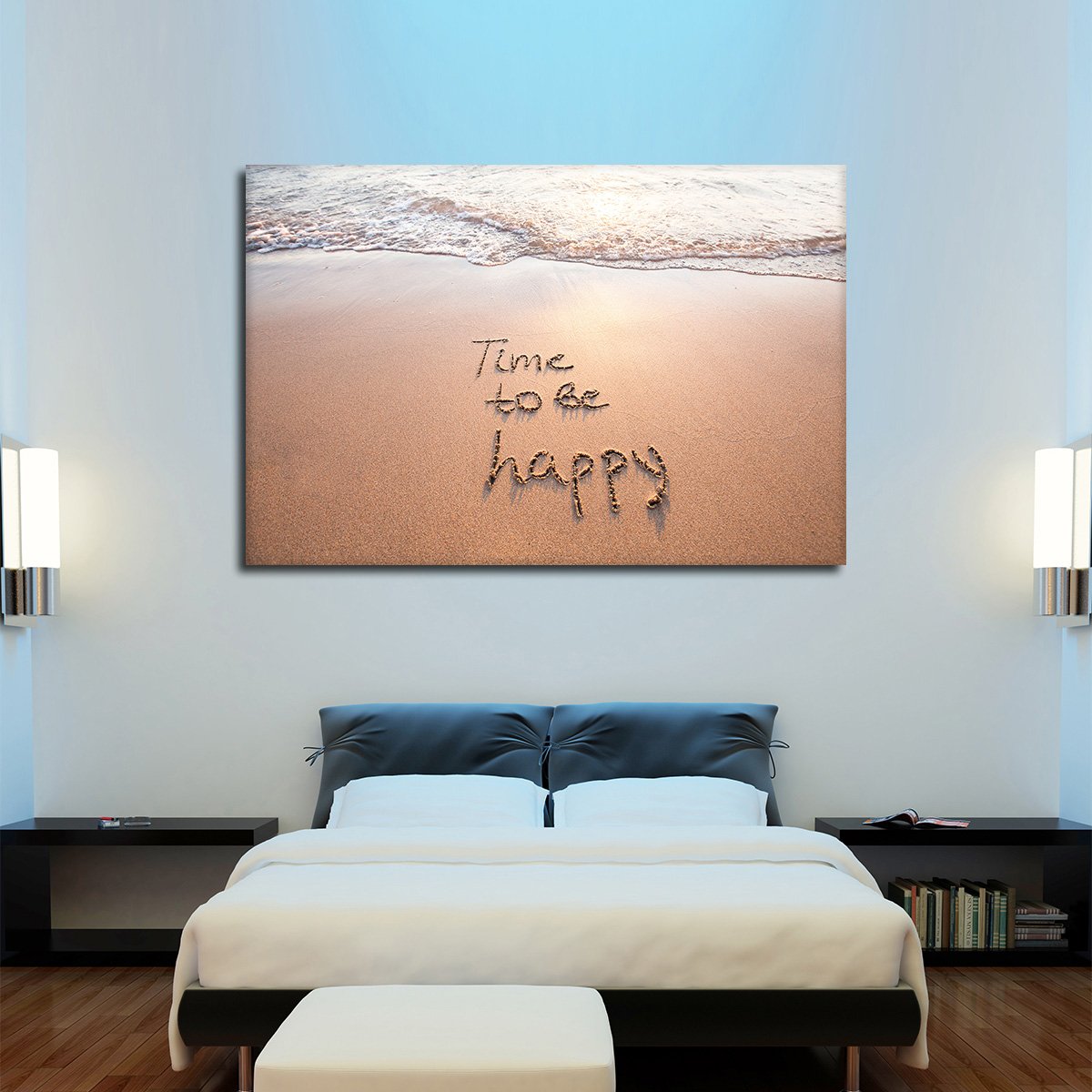 Time To Be Happy Multi Panel Canvas Wall Art