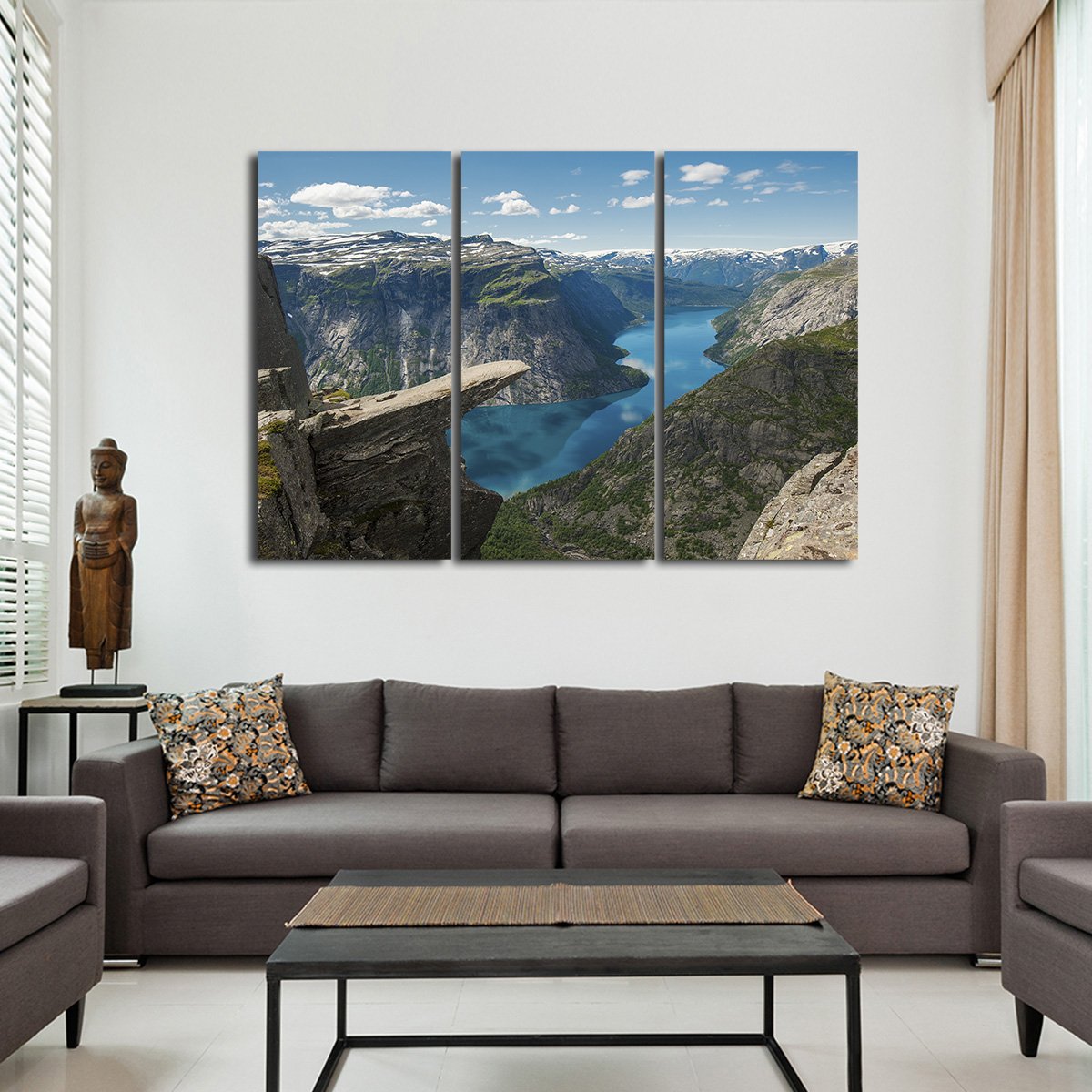 Tongue Rock Multi Panel Canvas Wall Art