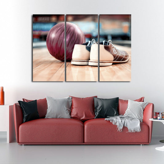 Tonight We Bowl Multi Panel Canvas Wall Art