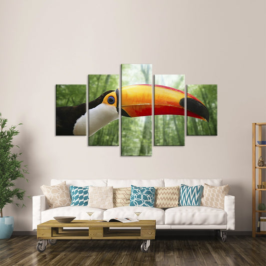 Toucan Multi Panel Canvas Wall Art