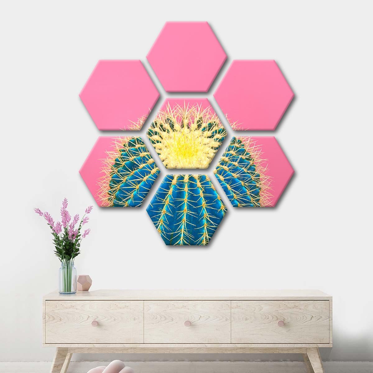 Trendy Cactus Multi Panel Canvas Wall Art