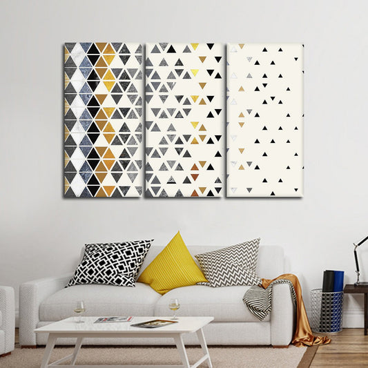 Triangle Madness Multi Panel Canvas Wall Art