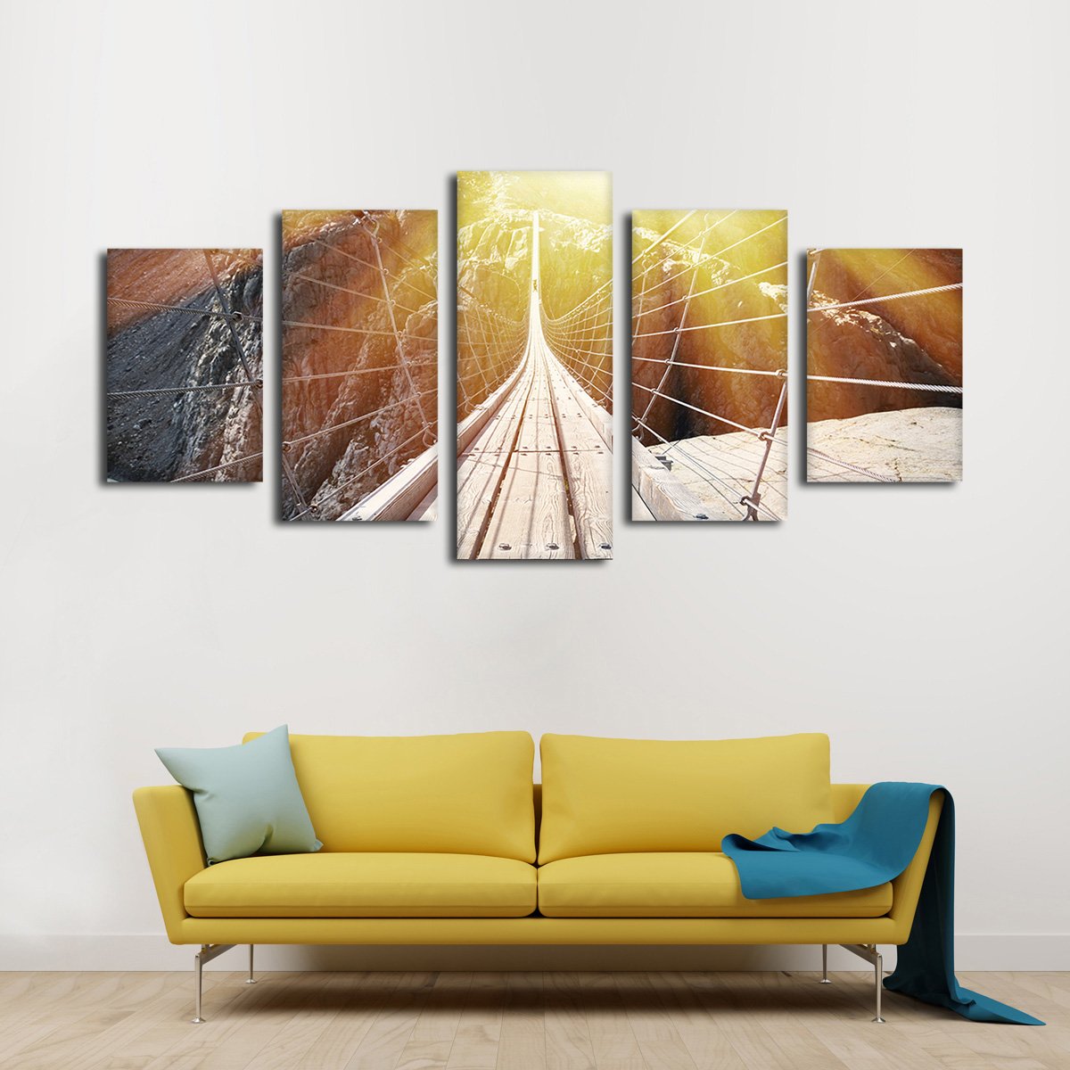 Trift Bridge Multi Panel Canvas Wall Art