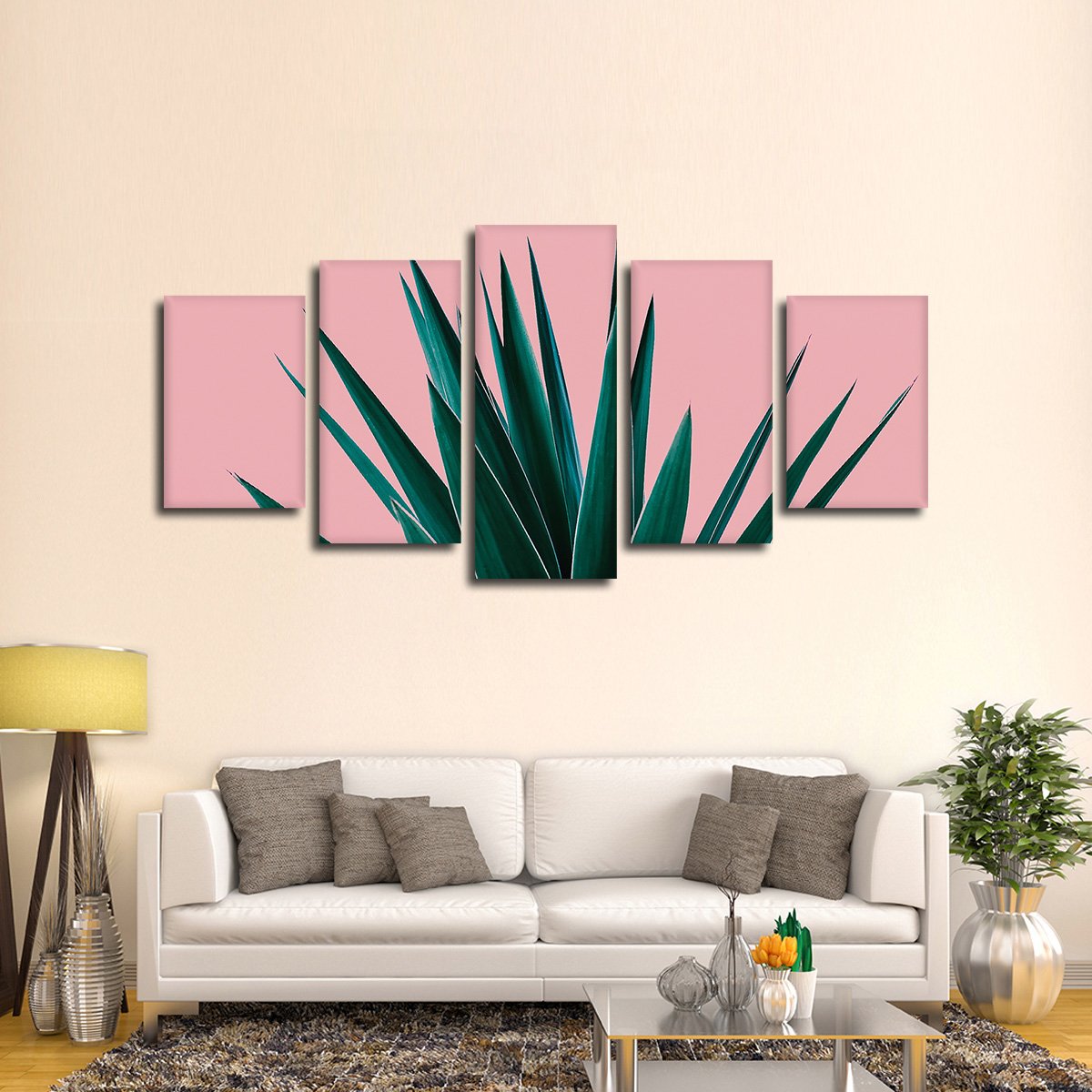 Tropical Greens Multi Panel Canvas Wall Art