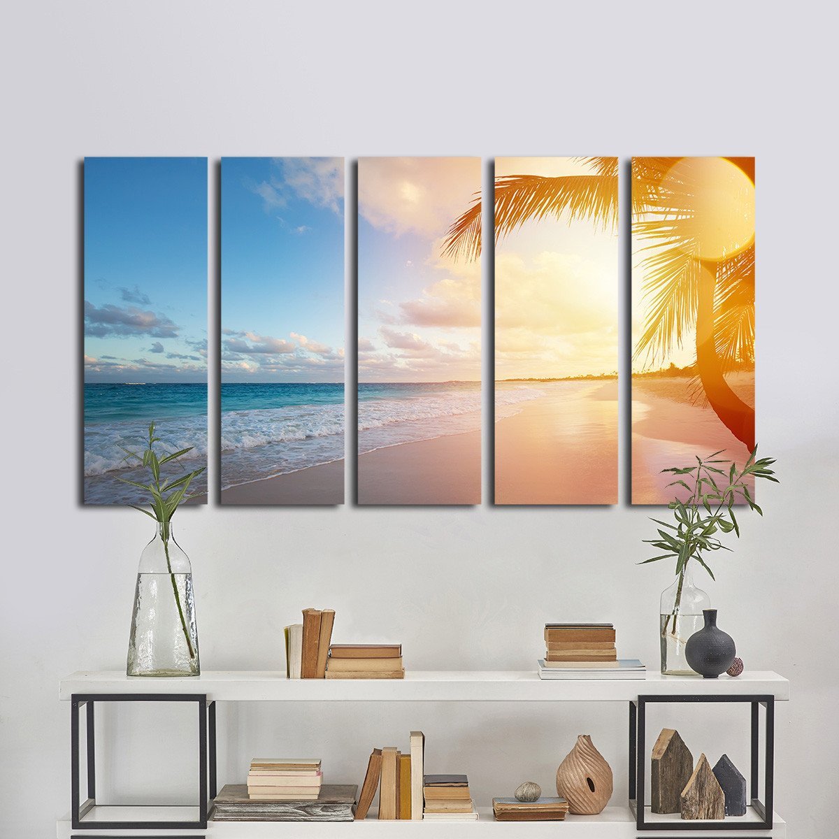 Tropical Haven Multi Panel Canvas Wall Art