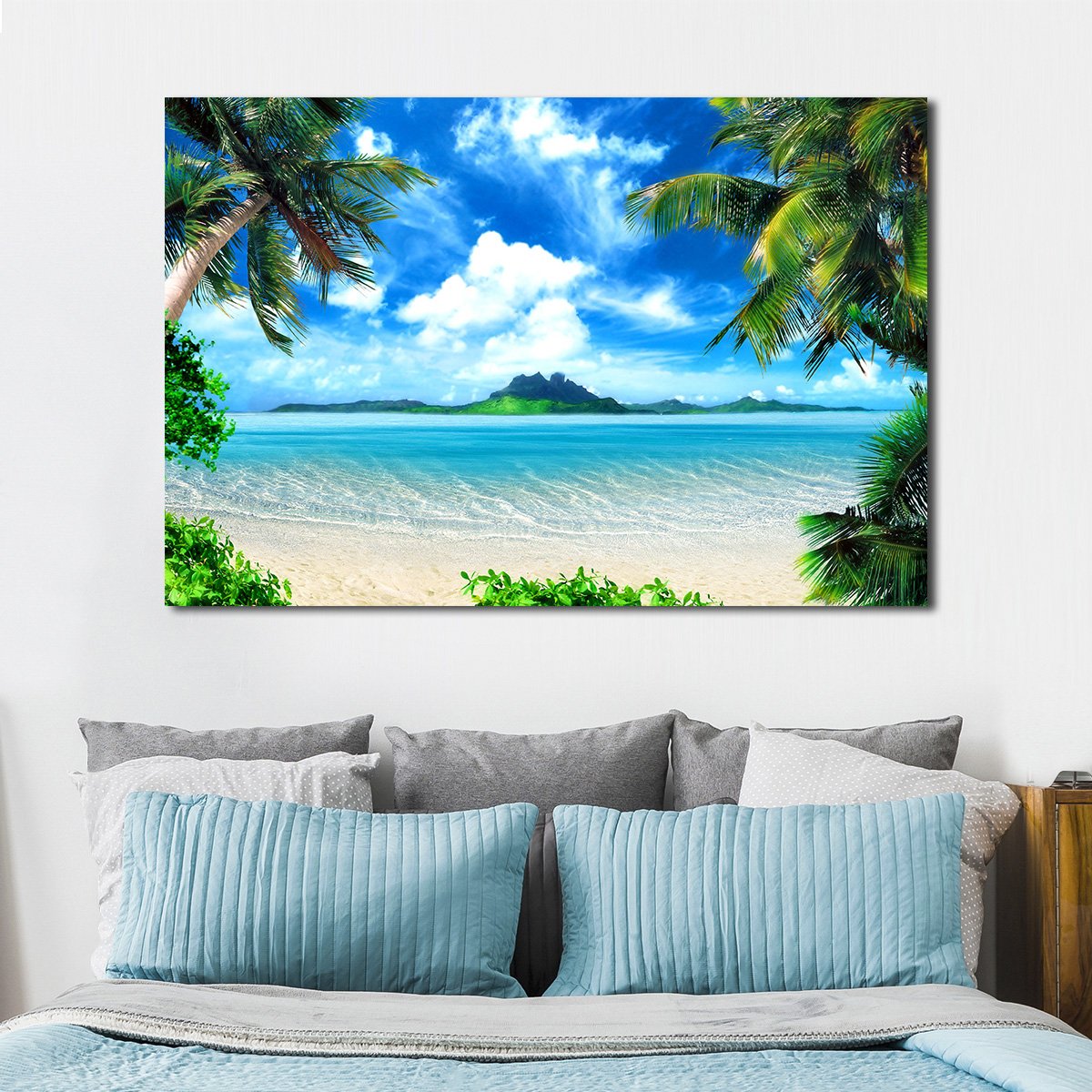 Tropical Island Multi Panel Canvas Wall Art