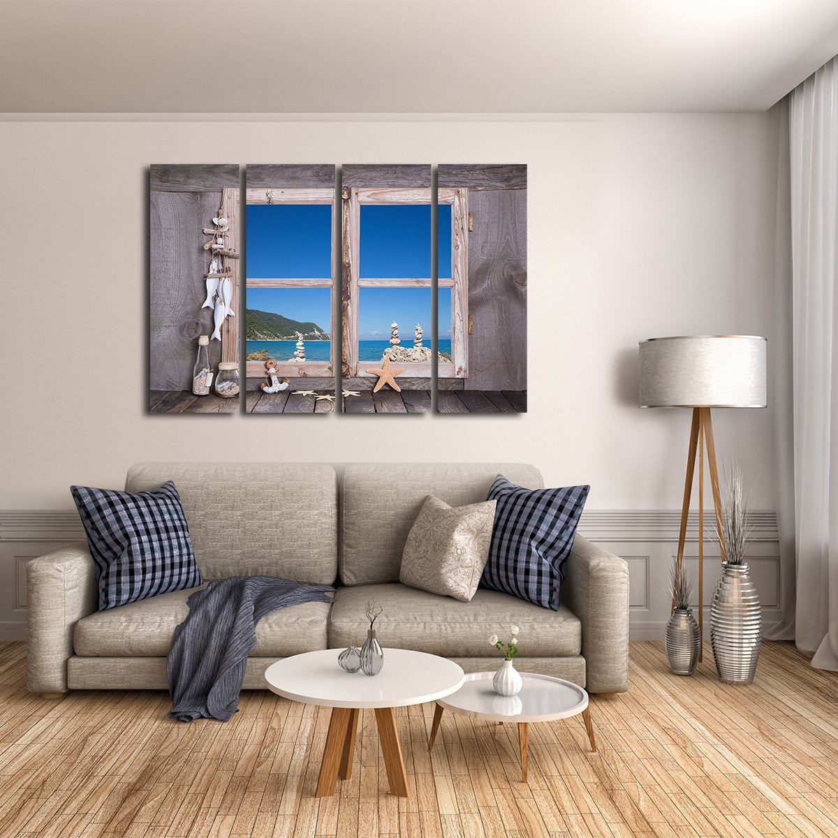 Tropical Home Multi Panel Canvas Wall Art