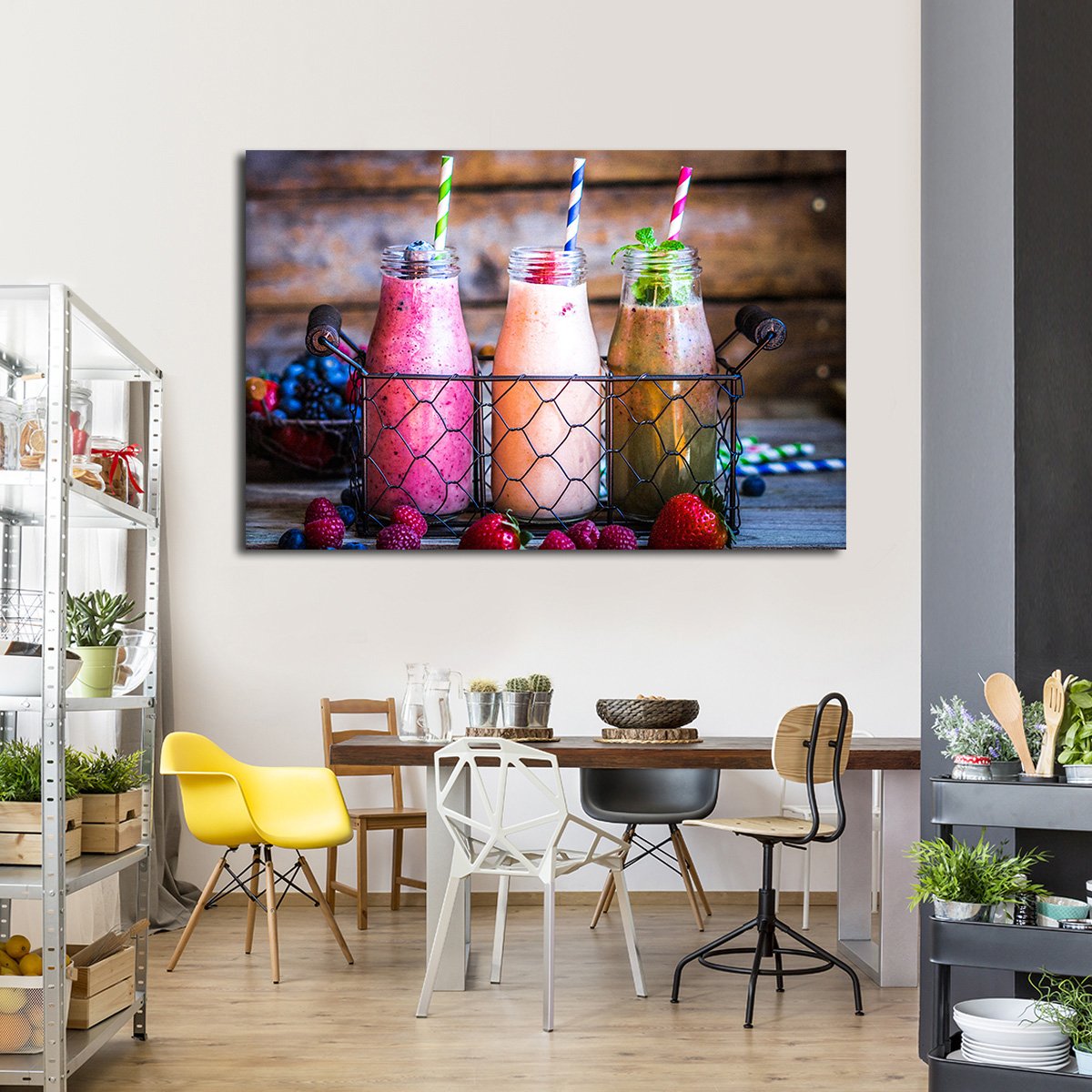 Tropical Smoothies Multi Panel Canvas Wall Art