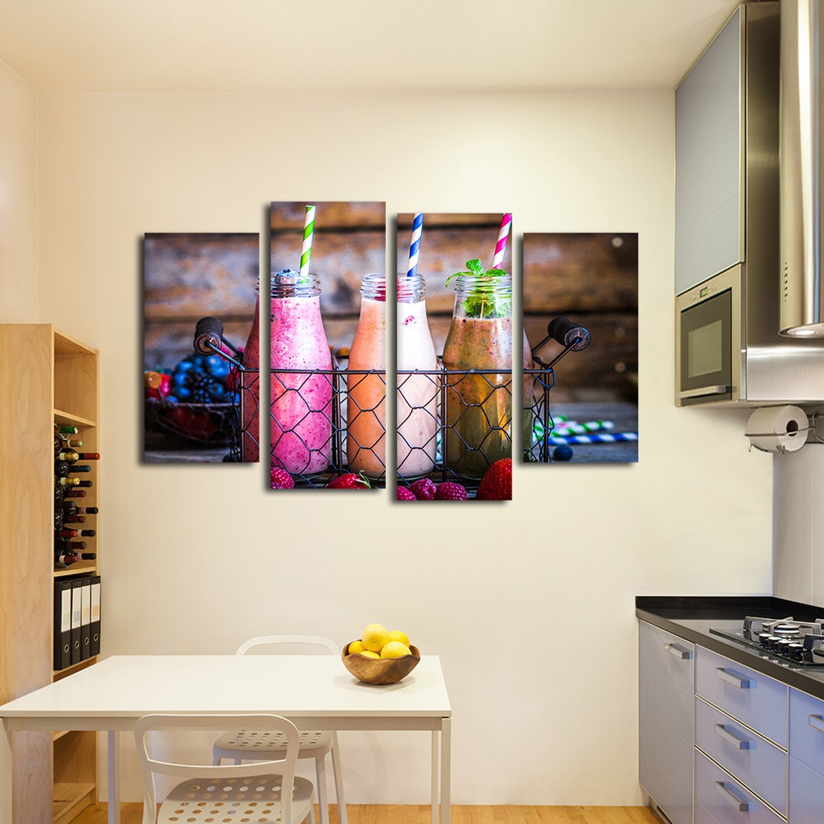 Tropical Smoothies Multi Panel Canvas Wall Art