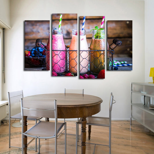 Tropical Smoothies Multi Panel Canvas Wall Art