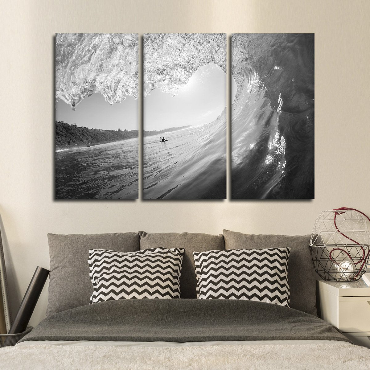 Tube Wave Multi Panel Canvas Wall Art