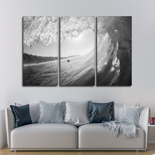 Tube Wave Multi Panel Canvas Wall Art