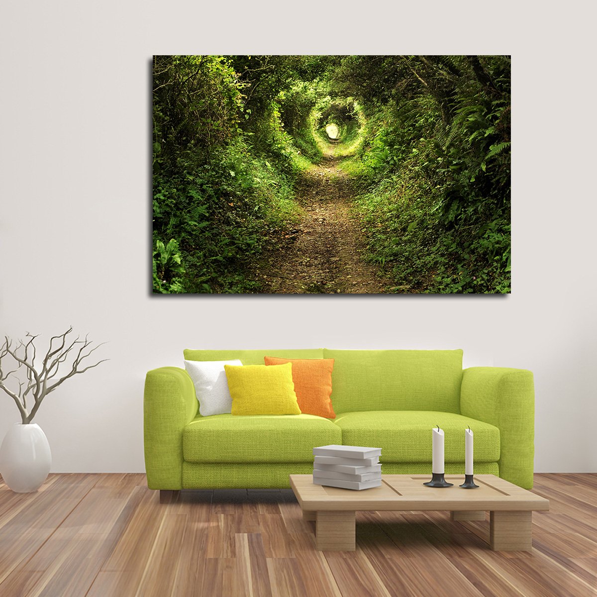 Tunnel Of Light Multi Panel Canvas Wall Art