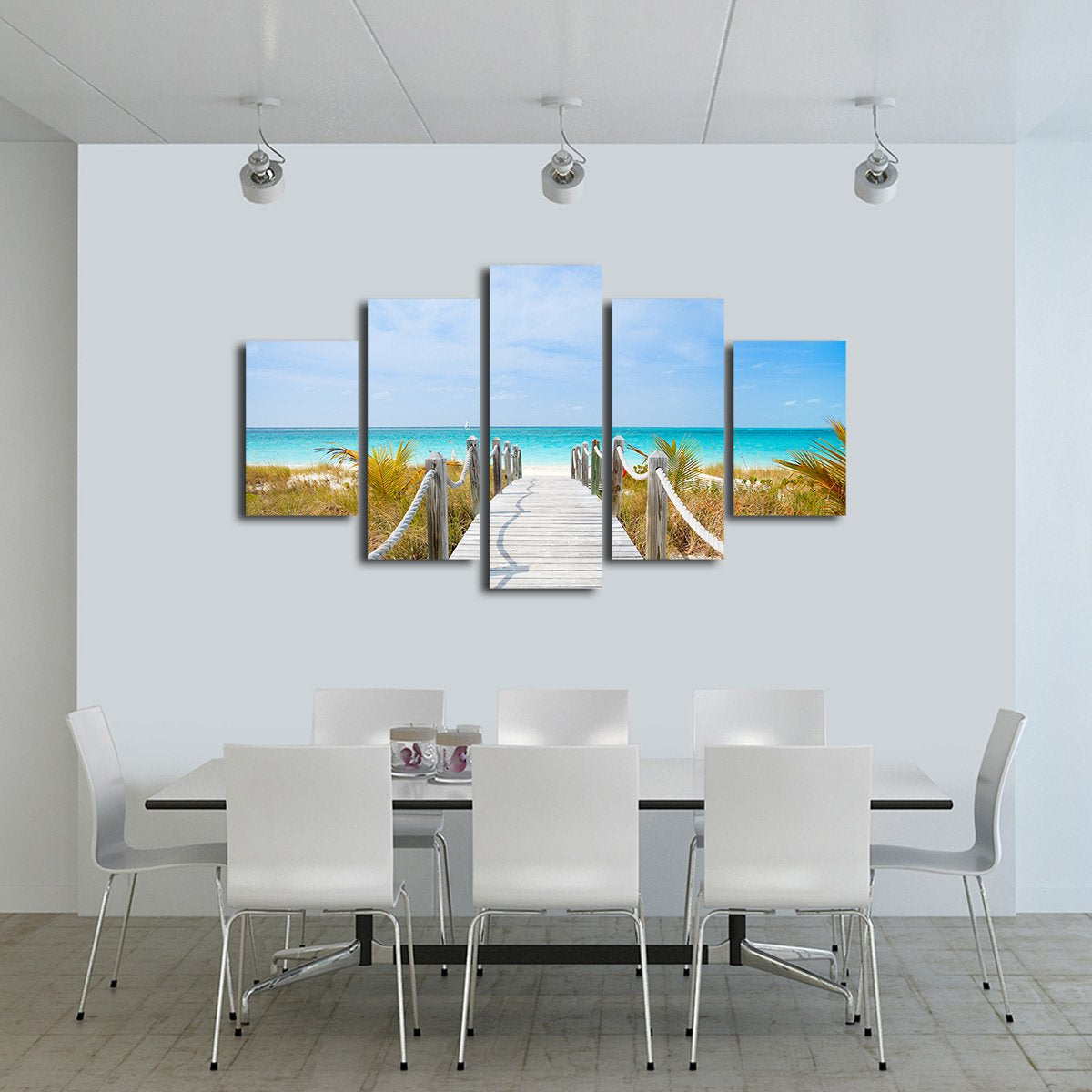 Turks and Caicos Multi Panel Canvas Wall Art