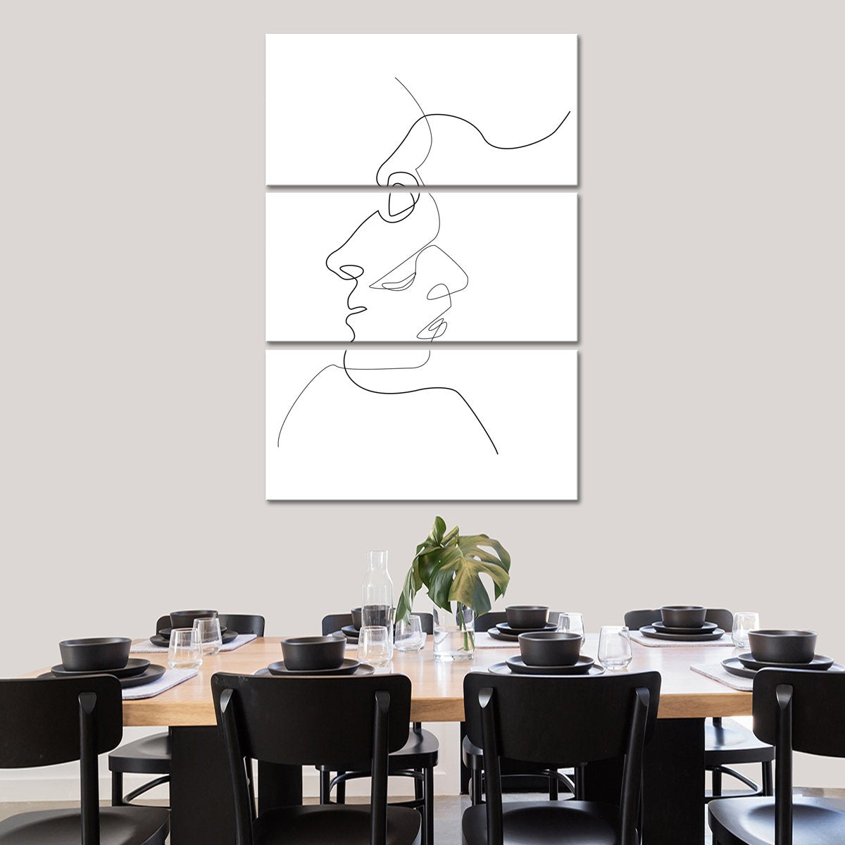 Two Faces Multi Panel Canvas Wall Art