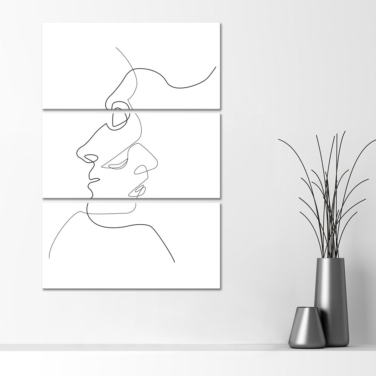Two Faces Multi Panel Canvas Wall Art