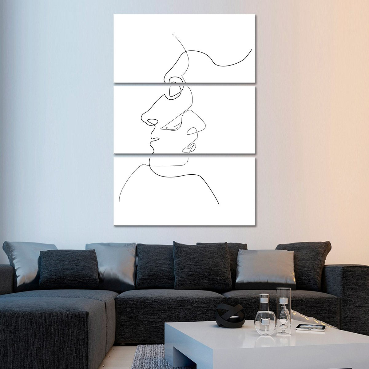 Two Faces Multi Panel Canvas Wall Art