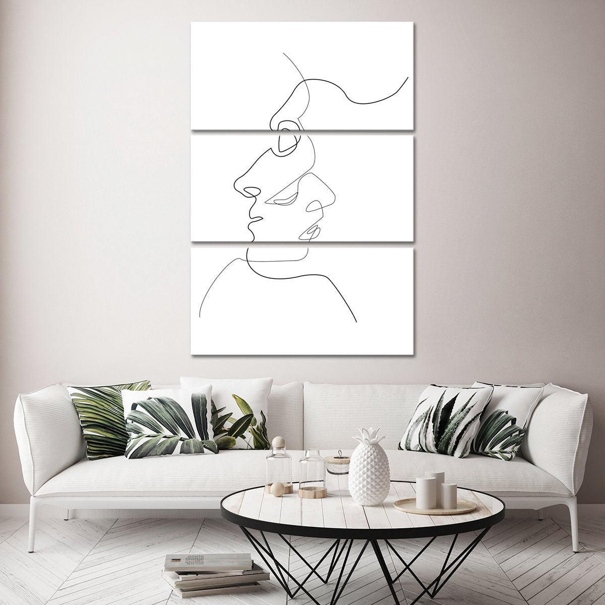Two Faces Multi Panel Canvas Wall Art
