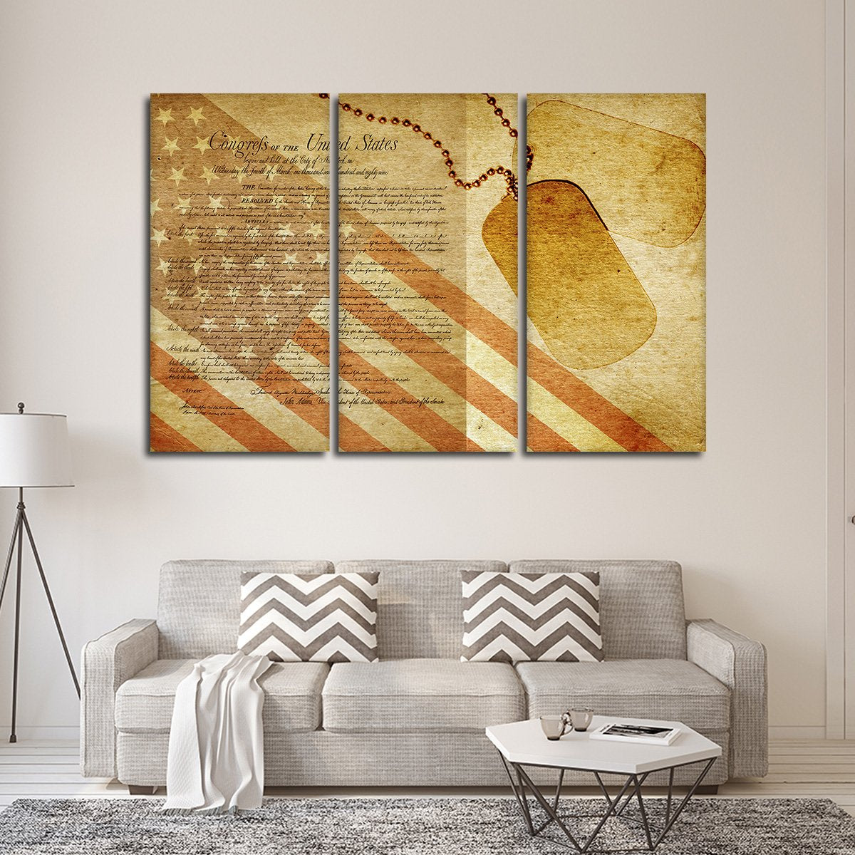 USA Pride Multi Panel Canvas Wall Art