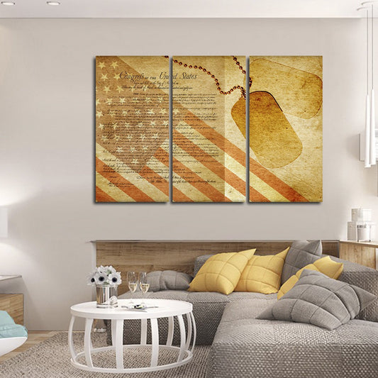 USA Pride Multi Panel Canvas Wall Art