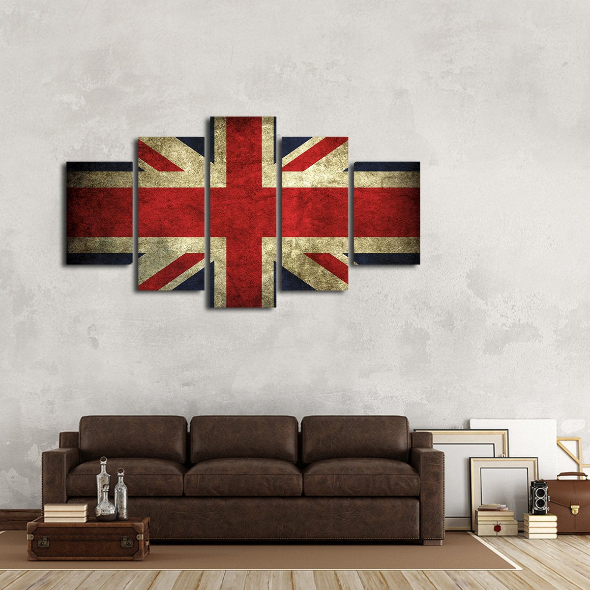 United Kingdom Flag Multi Panel Canvas Wall Art