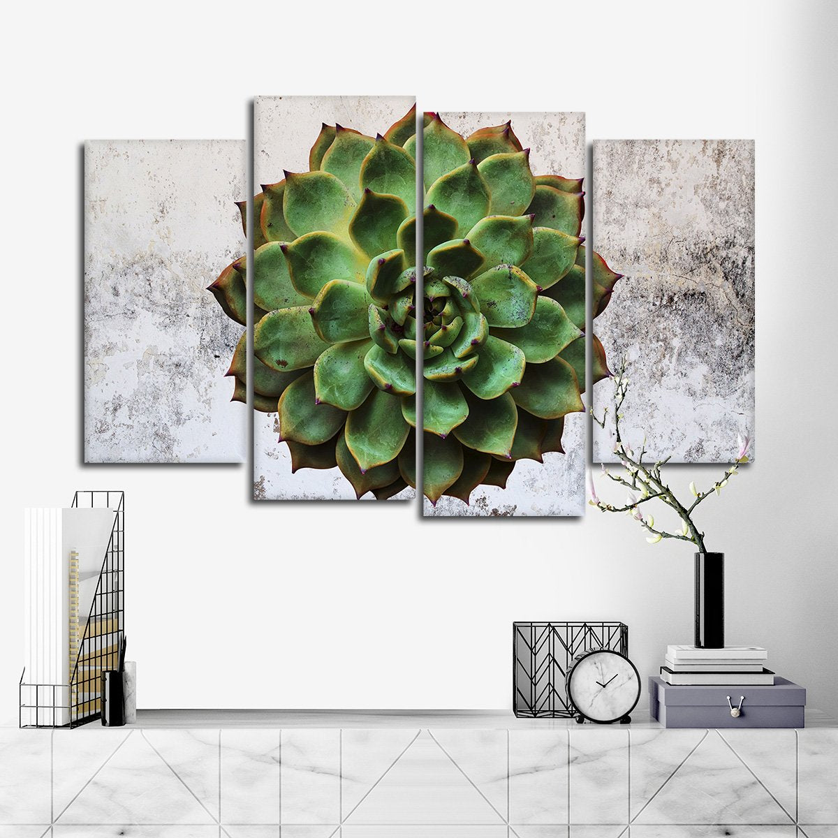 Urban Succulent Multi Panel Canvas Wall Art